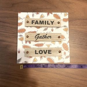 NWT “Faith gather love” fall art work for wall